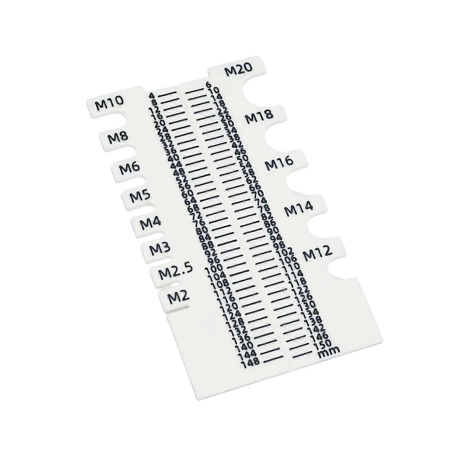 Screw Measuring Tool 150mm Ruler with Fast Accurate Measurement for Mechanics and Engineers
