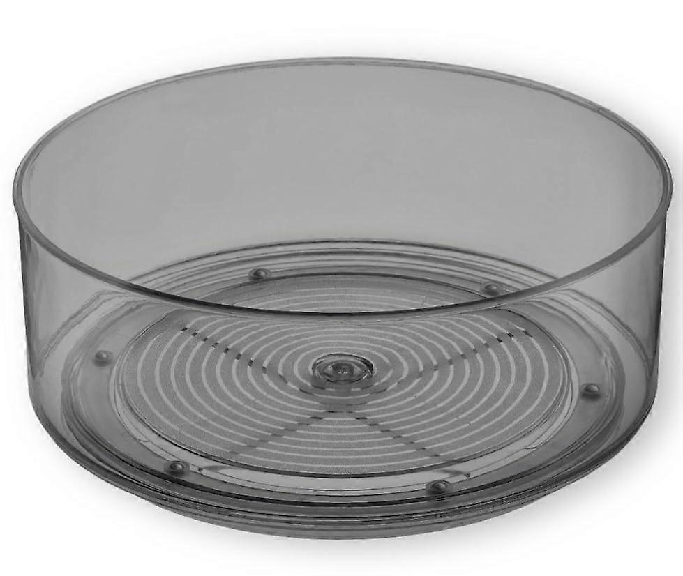 9' Grey Plastic Lazy Susan Turntable 360° Rotation Kitchen Cabinet Organizer 1 Pack