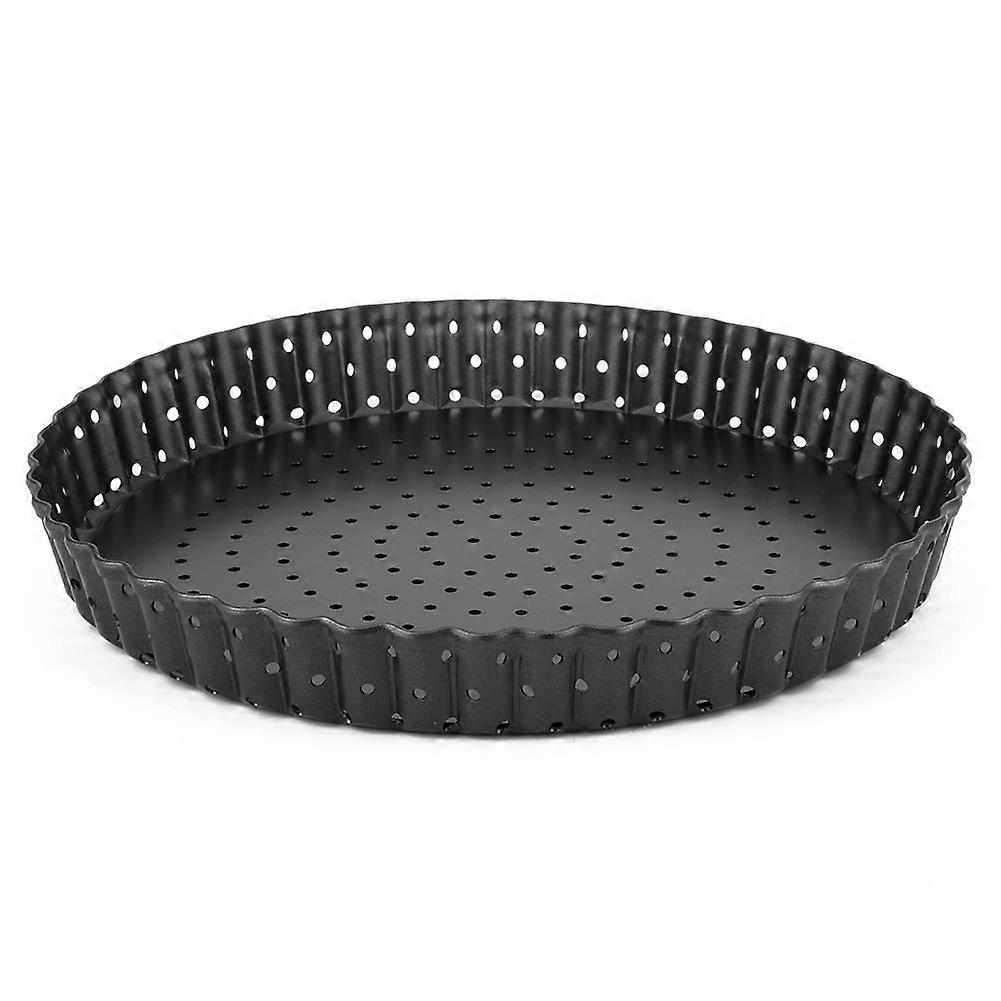 8 Inch Perforated Tart Pan with Removable Bottom, Nonstick Deep Dish Pie Pan for Even Baking