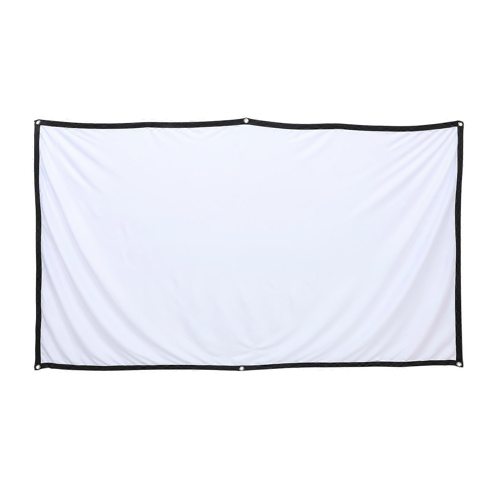 16:9 Projection Screen 1 Set Ideal For Weddings And 84 Inch Anti-Wrinkle Foldable Display