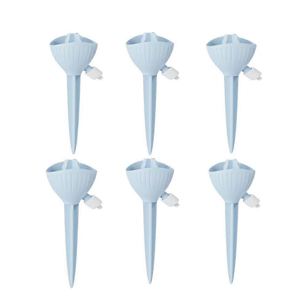 6Pcs Drip Irrigation System with Adjustable Flow Control Automatic Plant Watering Spikes for Garden