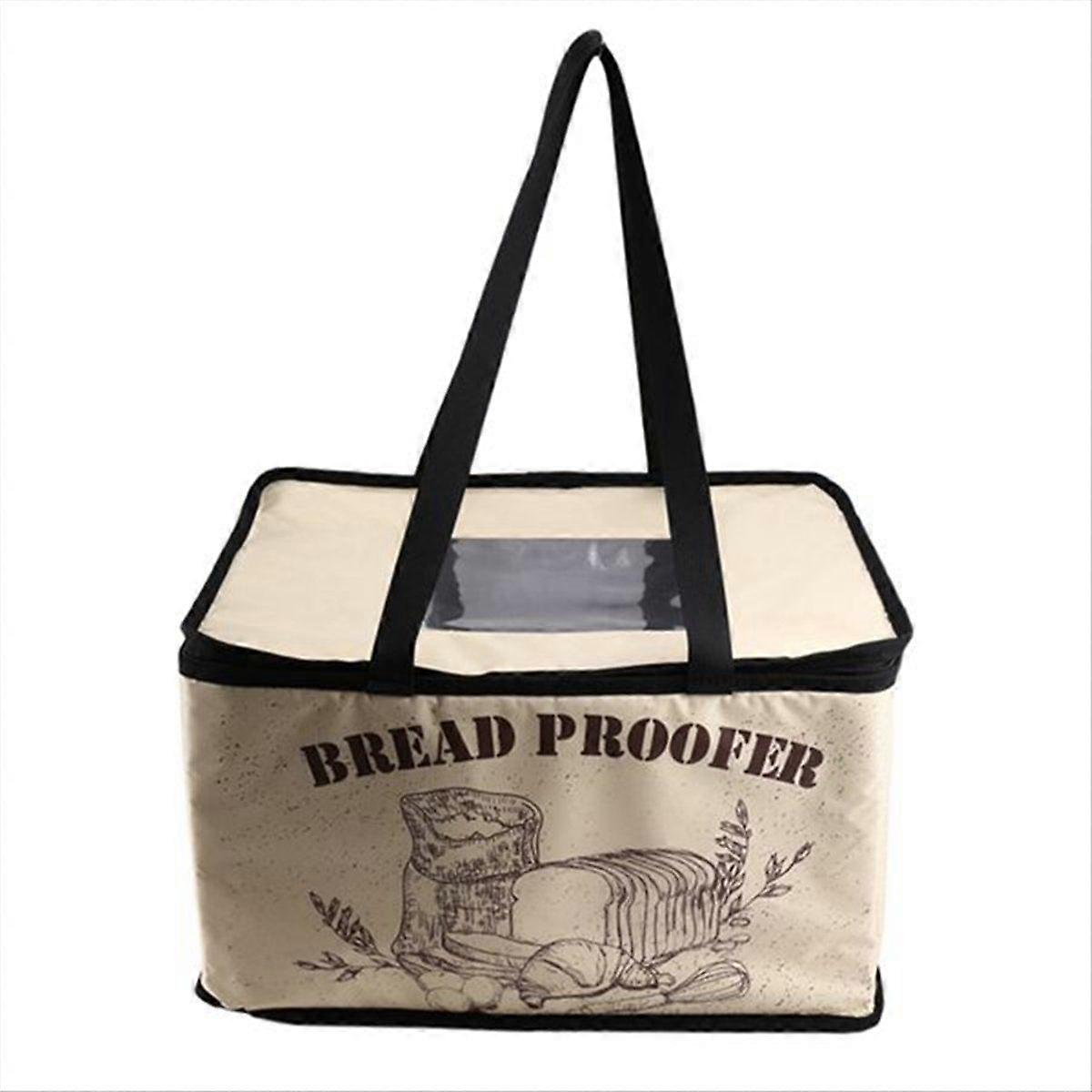 Bread Proofing Box with Heater for Precise Temperature Fermentation, Folding Zippered Dough Proofer Warming Box EU Plug