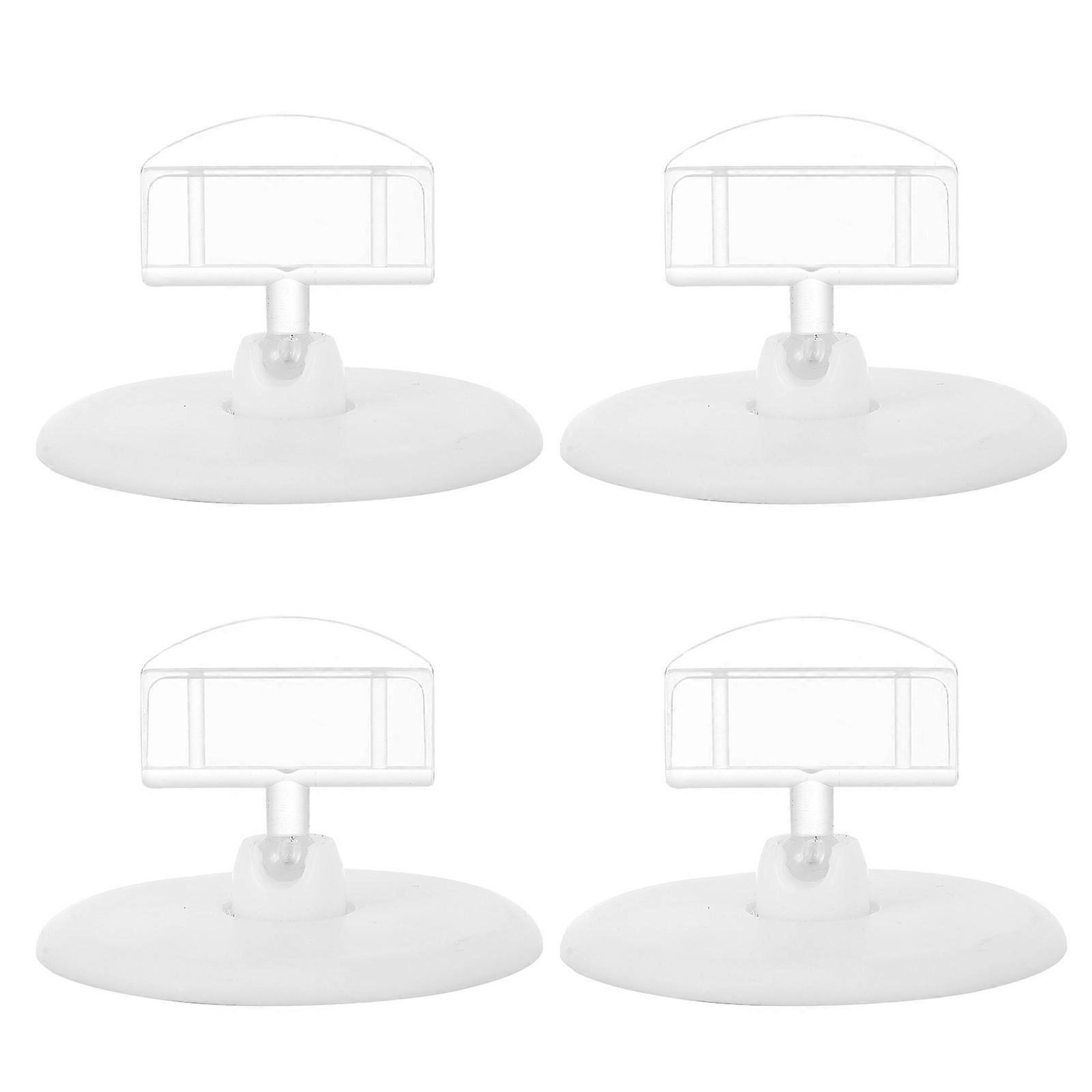 Label Holder Plastic Clips for Display Use 10Pcs White Advertising Clip Set