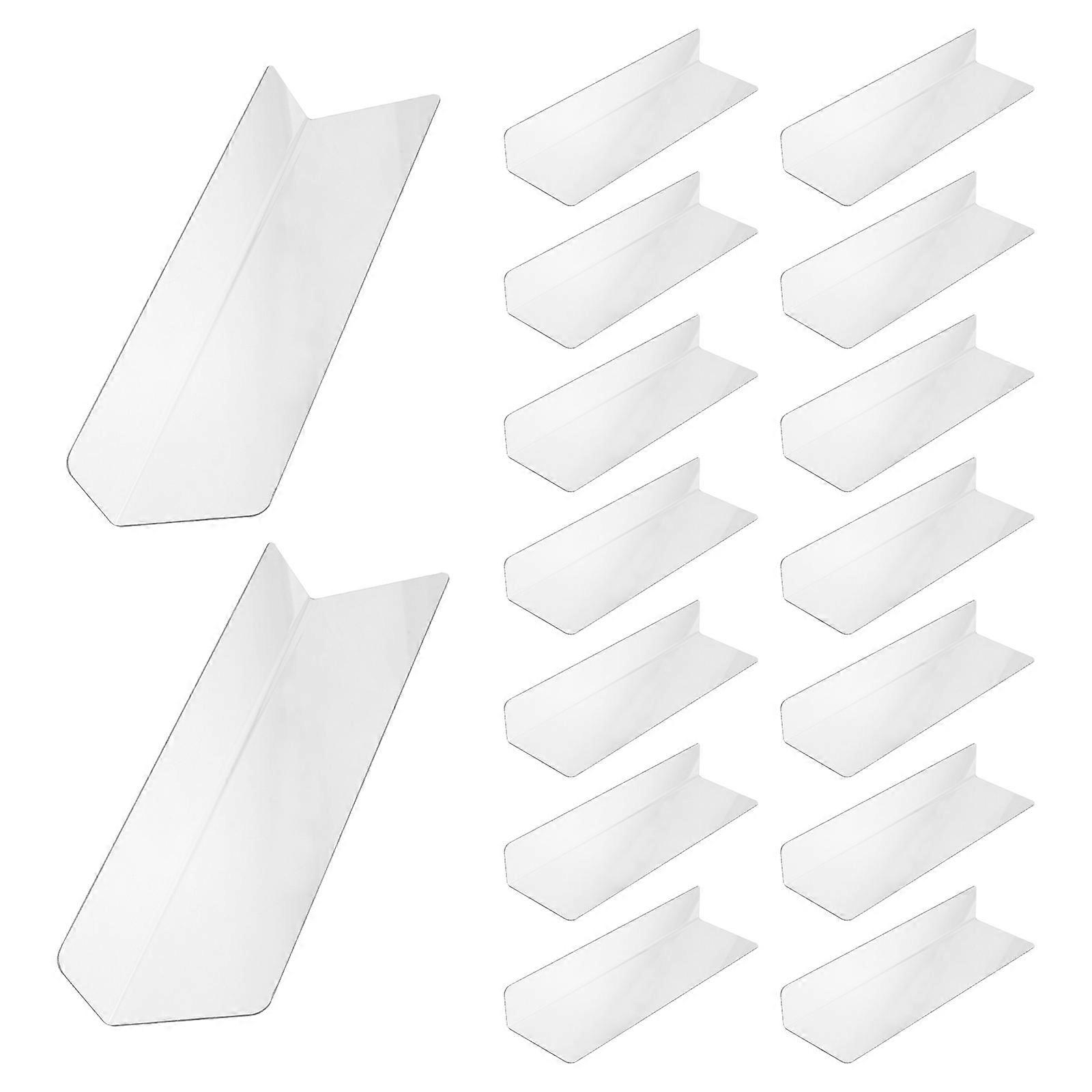 Transparent Plastic Shelf Dividers Supermarket Shelf Separator Set 40Pcs