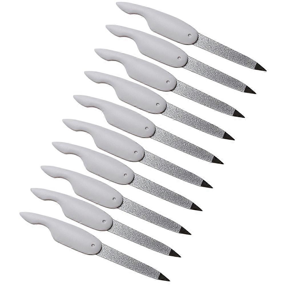 Nail Files Folding Nail File for Portable Manicure 10Pcs Pack
