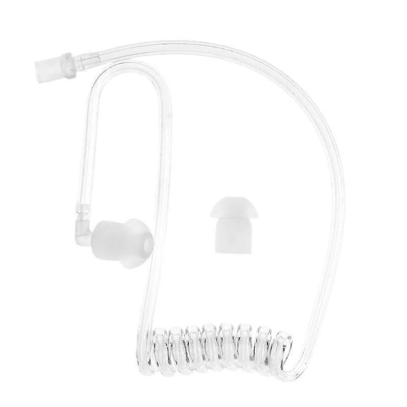 Clear Acoustic Air Tube Earplug Replacement For Radio Earpiece Headset