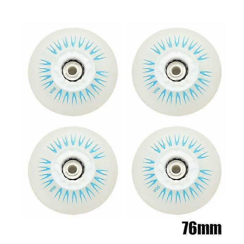 4PCS Flash Inline Skate Wheels 90A LED Lighting Skating Wheels 80 76 72 68