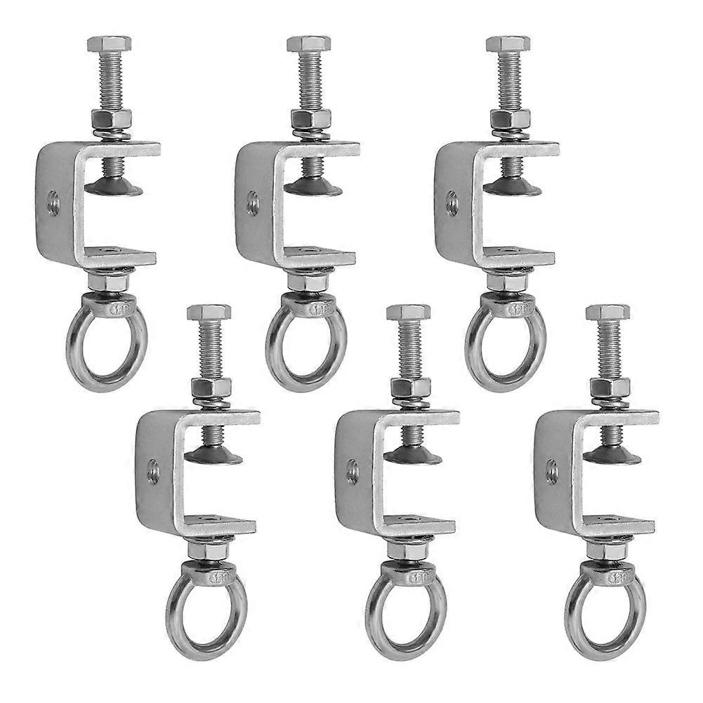 6PCS Edelstahl-Trägerklemme