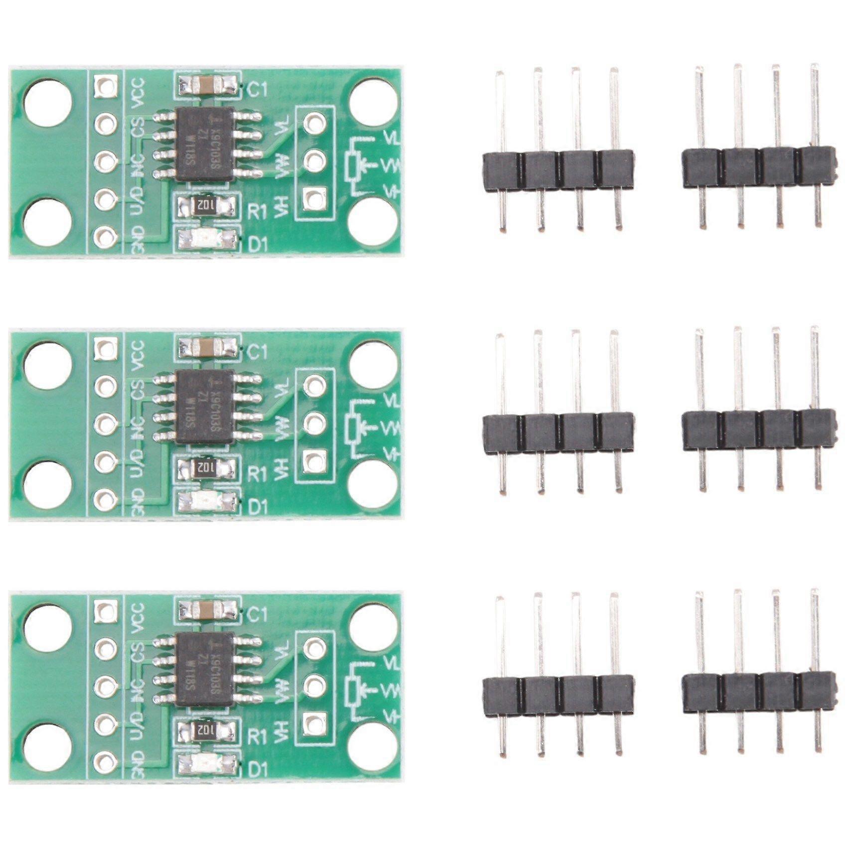 3X X9C103S Digital Potentiometer Module 100K 100Th Order Digital Potentiometer Circuit