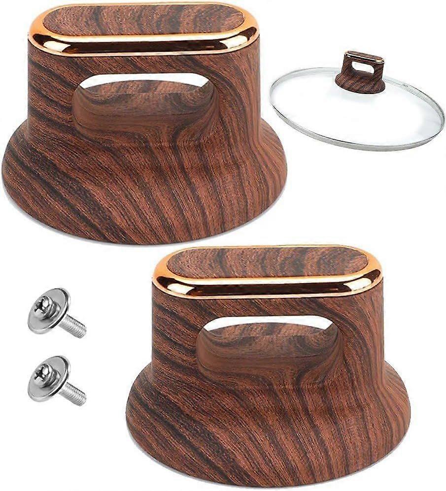 Kitchen Utensil Lid Sets, Replacement Handle Knobs, Wood Grain Lid for Kitchen Utensil Lid