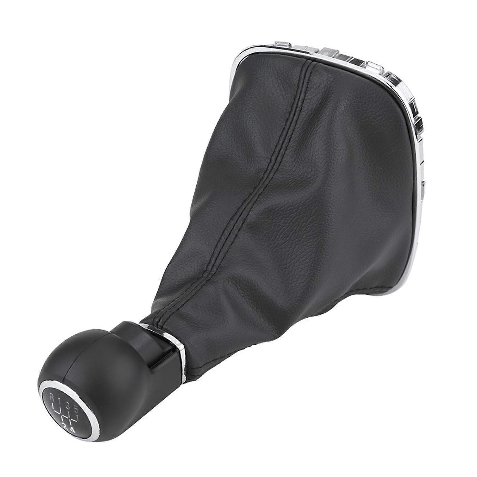 Car Gear Shift Knob PU Leather for Corsa D, Ergonomic Grip, Direct Fit Replacement