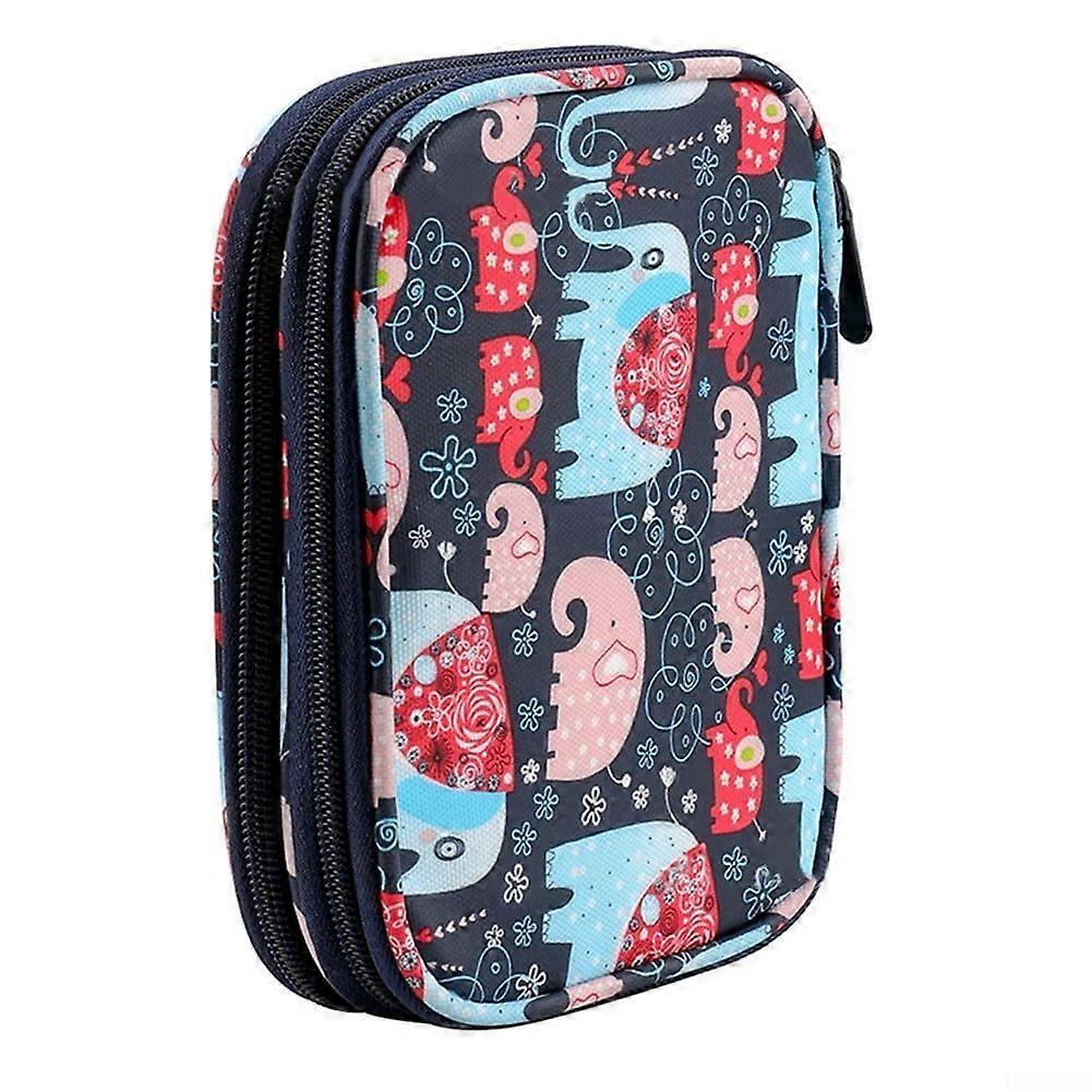 Crochet Hook Case and Knitting Needle Organizer with Secure Tool Storage for Travel