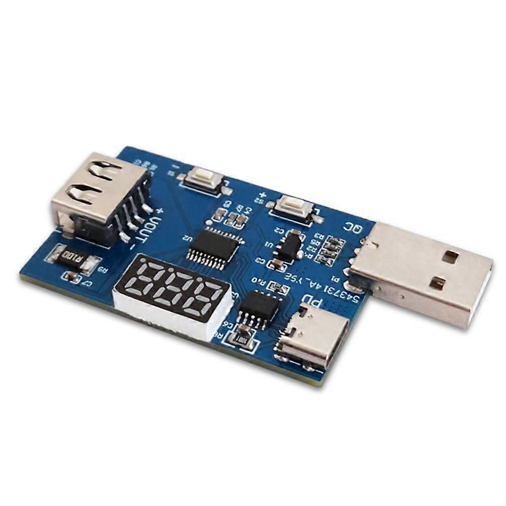 USB Voltage Tester QC3.0 PD3.0 Trigger Module Adjustable Output Fast Charging Test Board