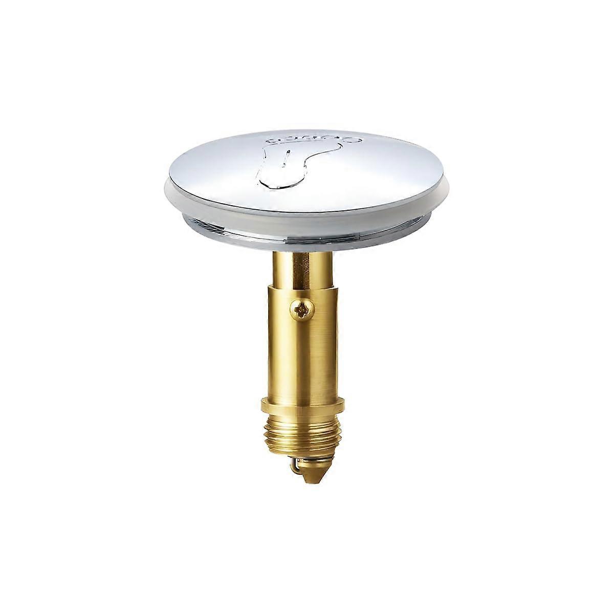 43mm Brass Bathroom Sink Drain Stopper with RustResistant Pop Up Sink Plug and Threaded Connection