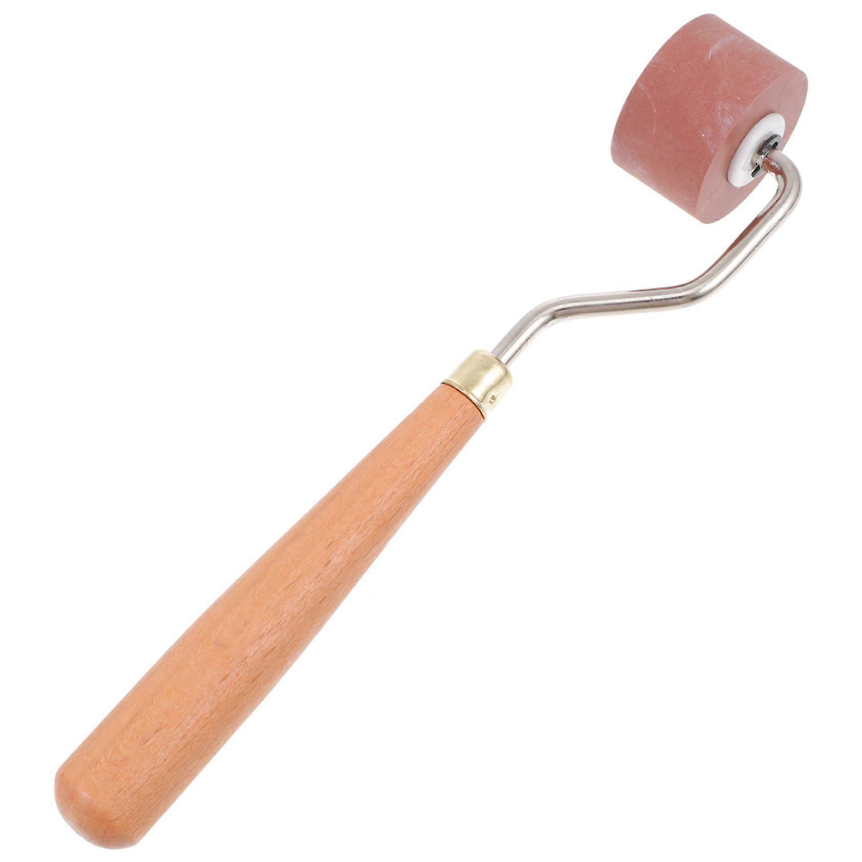 Rubber Ink Roller Brayer for Printmaking with Ergonomic Comfort Grip and Smooth Ink Coverage