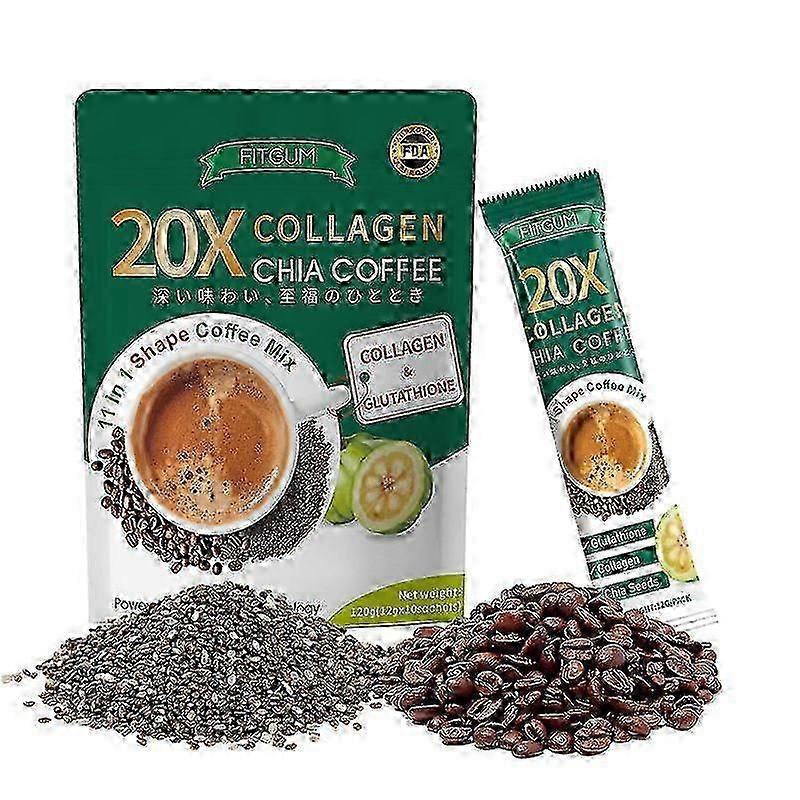 Caffè dal gusto originale con semi di chia e collagene