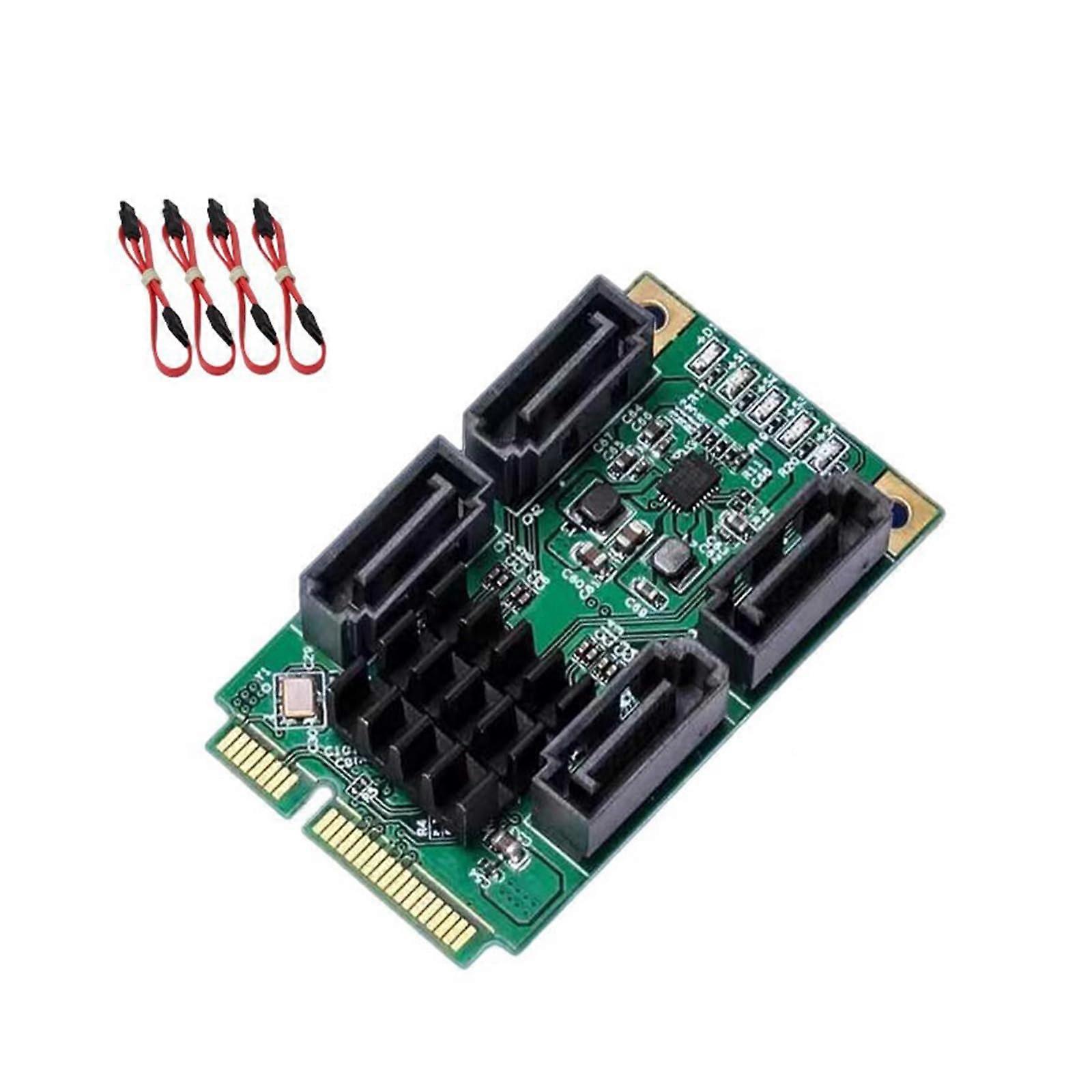 Mini PCIe to SATA 3.0 6Gbps Expansion Card with HotSwappable MultiDrive Support