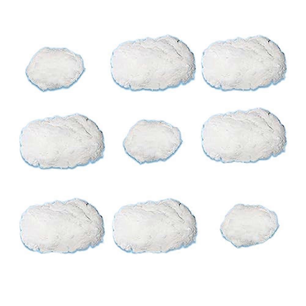 9PCS Clouds Decorations for Ceiling, Cotton Simulation Hanging Cloud Decoration, 3D Artificial Clouds Props