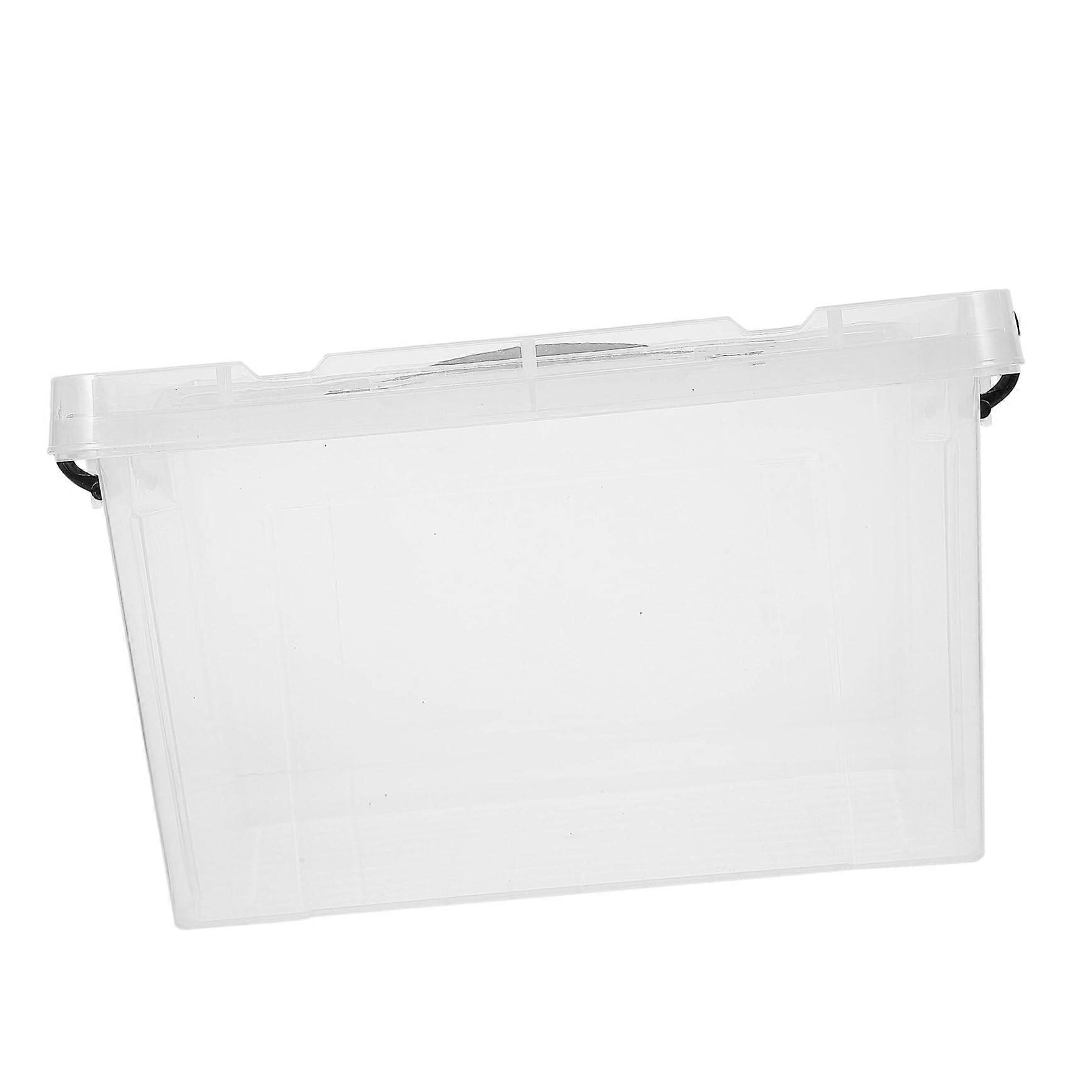 Large Capacity Under Bed Storage Bins with Lids, Stackable Transparent Clothes Organizer Box