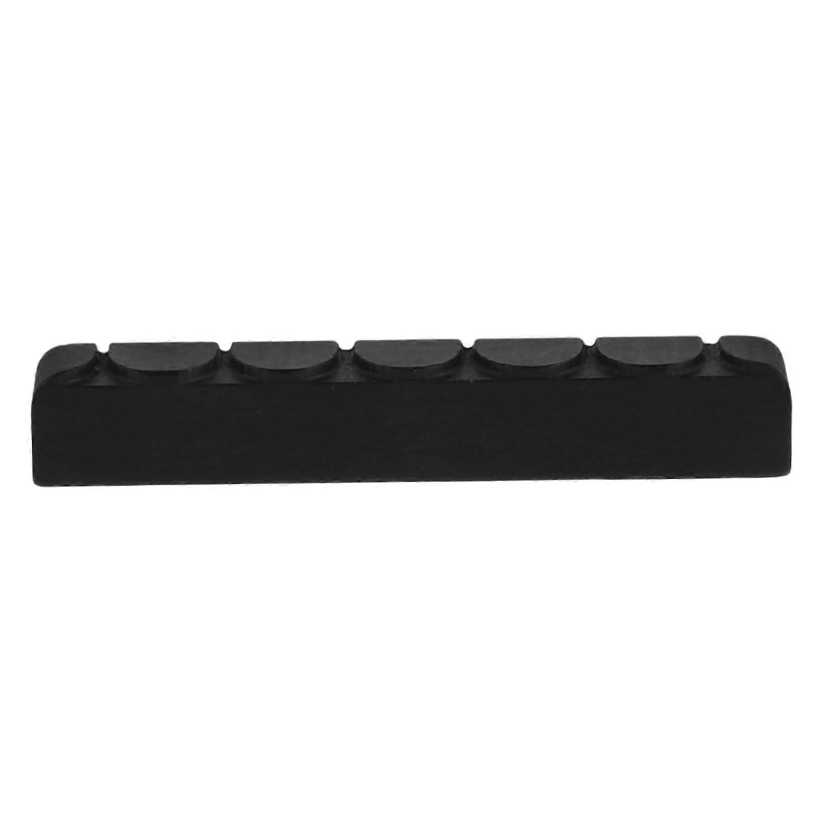 Classical Guitar Nut Solid Ebony Replacement with Precise String Spacing and Neck Protection