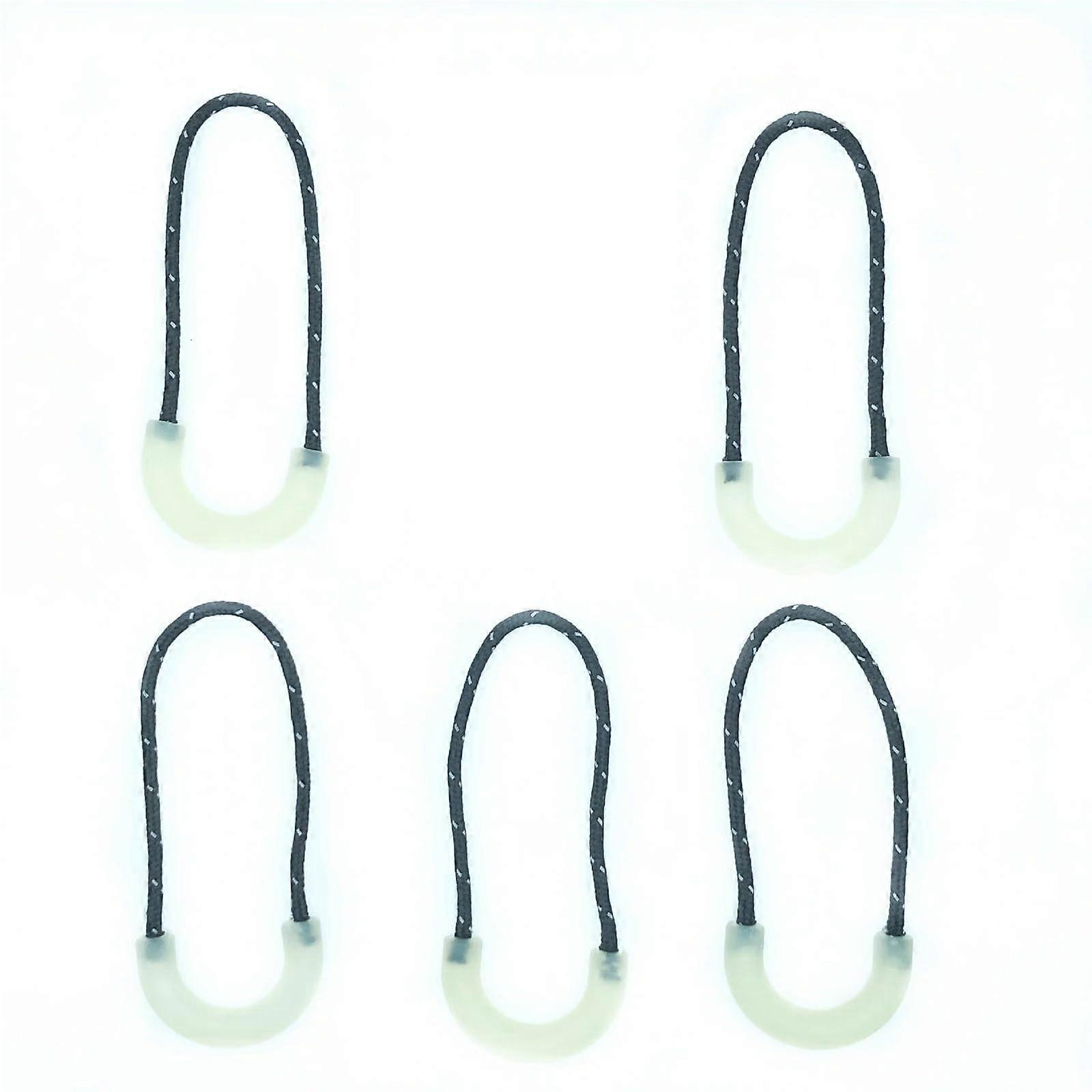 Zipper Pull Replacement 50pcs Luminous PVC  Kit for Backpacks Jackets Luggage
