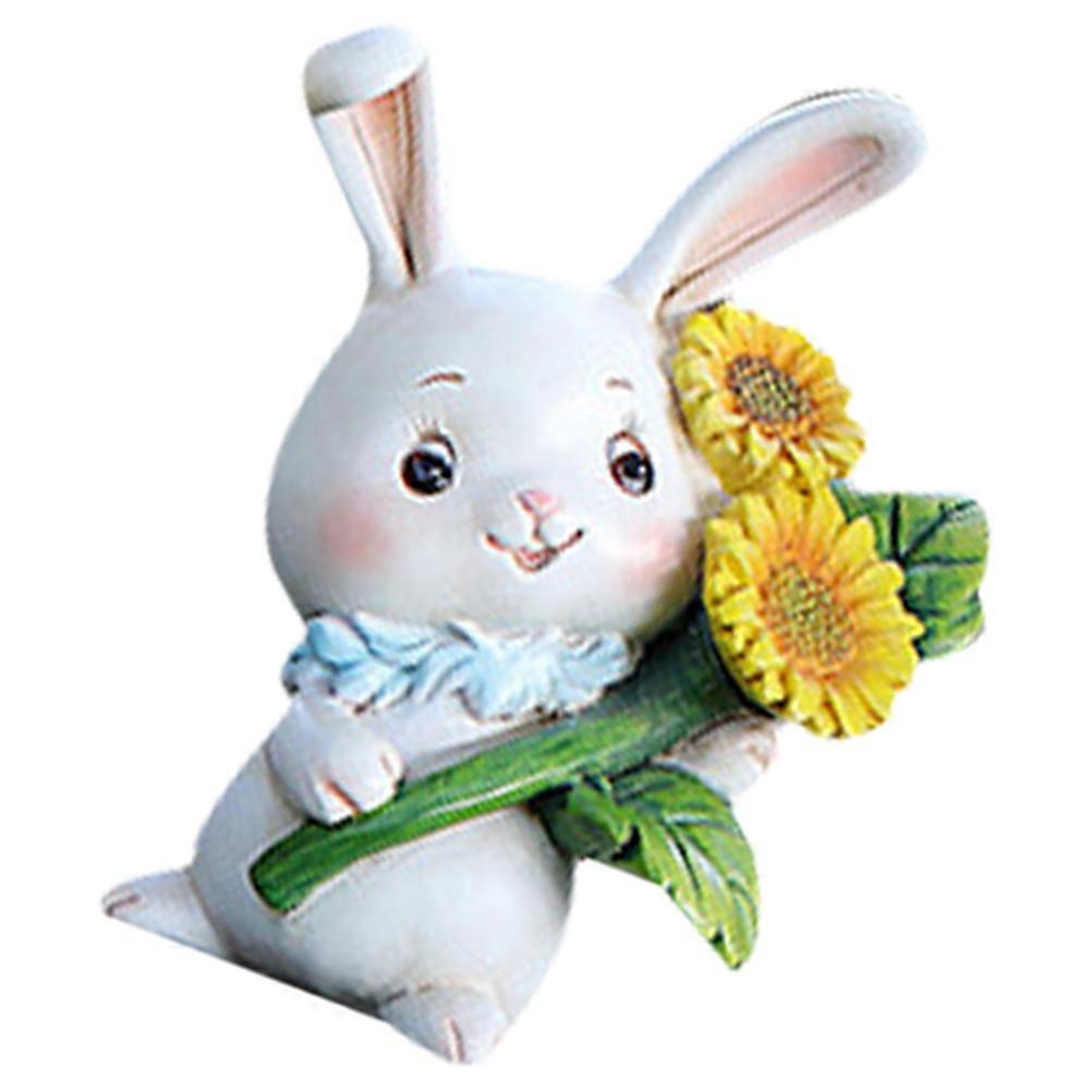 Decorative Rabbit Resin Bunny Statue for Indoor Decoration