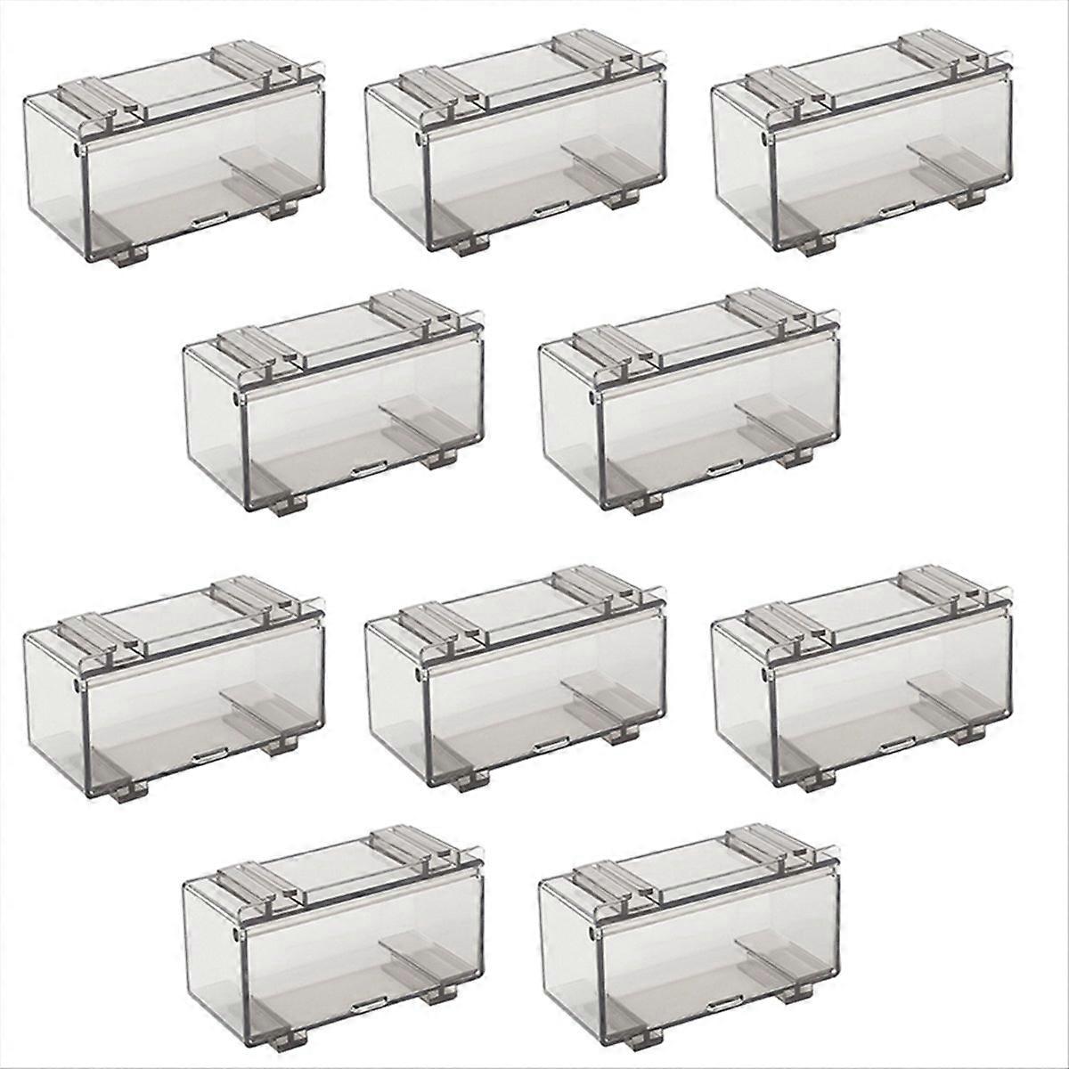 10Pcs Clear Acrylic Display Case for Car Mold, B