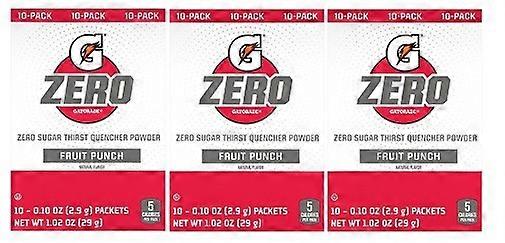 Gatorade Zero Fruit Punch Singlar Drink Mix 3 Pack