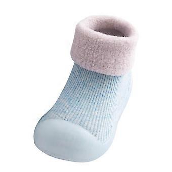 Mädchenpantoffeln Größe 13-1, weiche Strickstrümpfe mit Gummisohle, warme Kleinkindpantoffeln, kompatibel mit Babykleidung