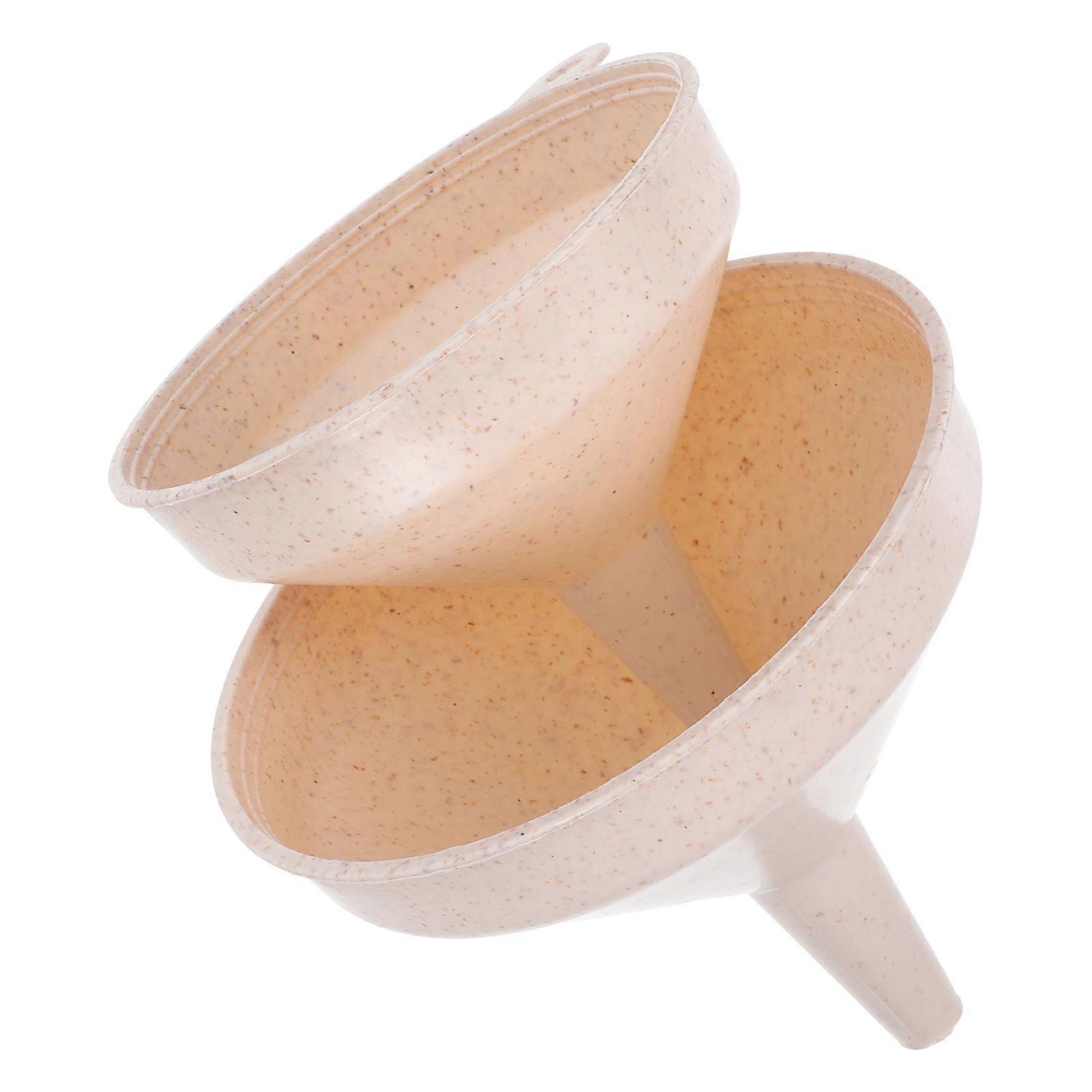 Creative Kitchen Funnel Liquid Funnel for Pouring 2Pcs Plastic