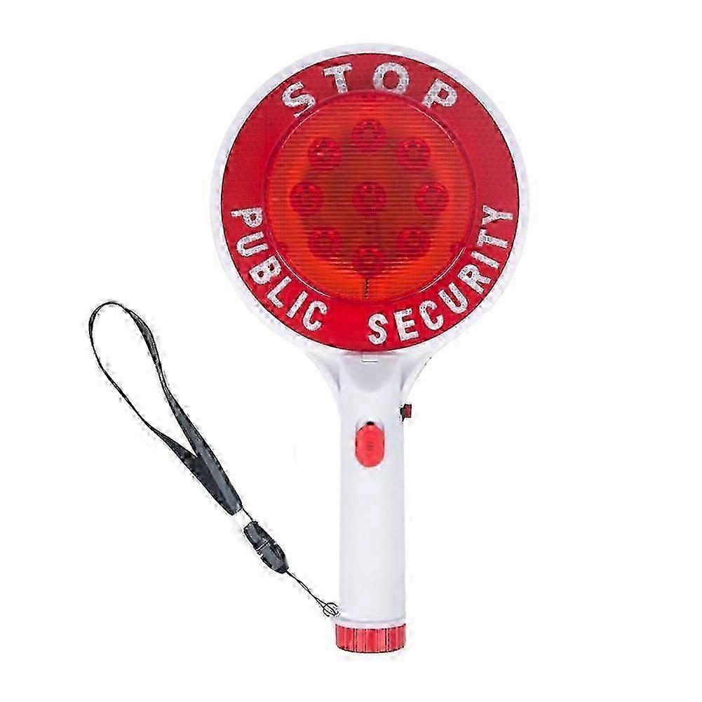 Flashing LED Stop Slow Sign for Construction Site Handheld Traffic Control