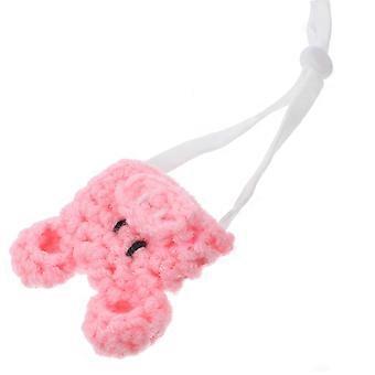 Hamstermuts van wollen garen voor decoratie, 4 stuks, verstelbare muts voor kleine huisdieren.