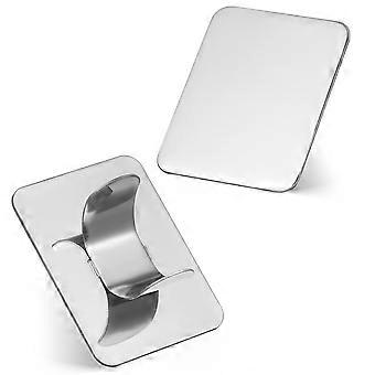 Silver Nagelkonst Ringar i Rostfritt Stål Pallet För Manikyr Användning 10st
