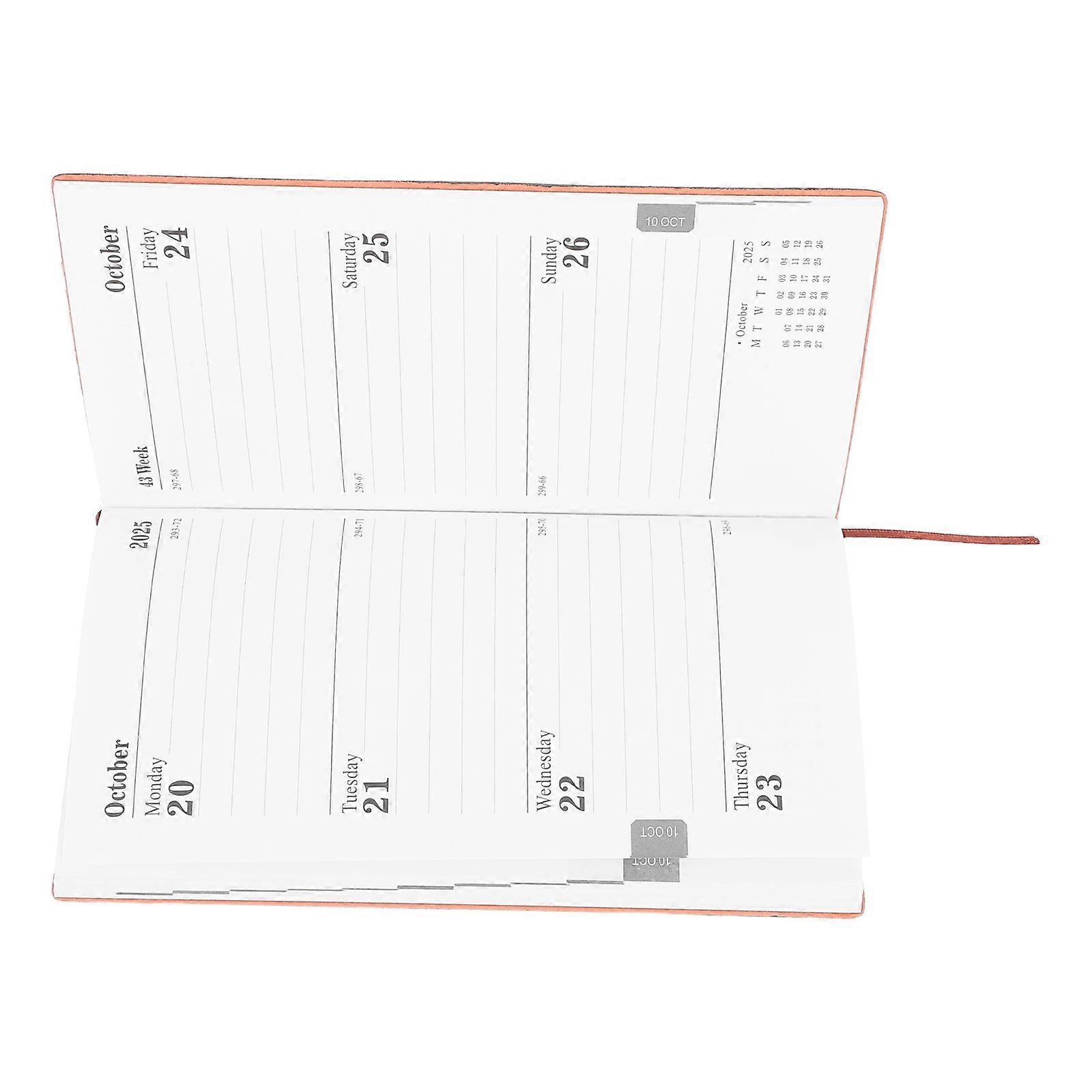 2025 Schedule Book Time Management Professionals Efficient Layout Everyday Use 1Set