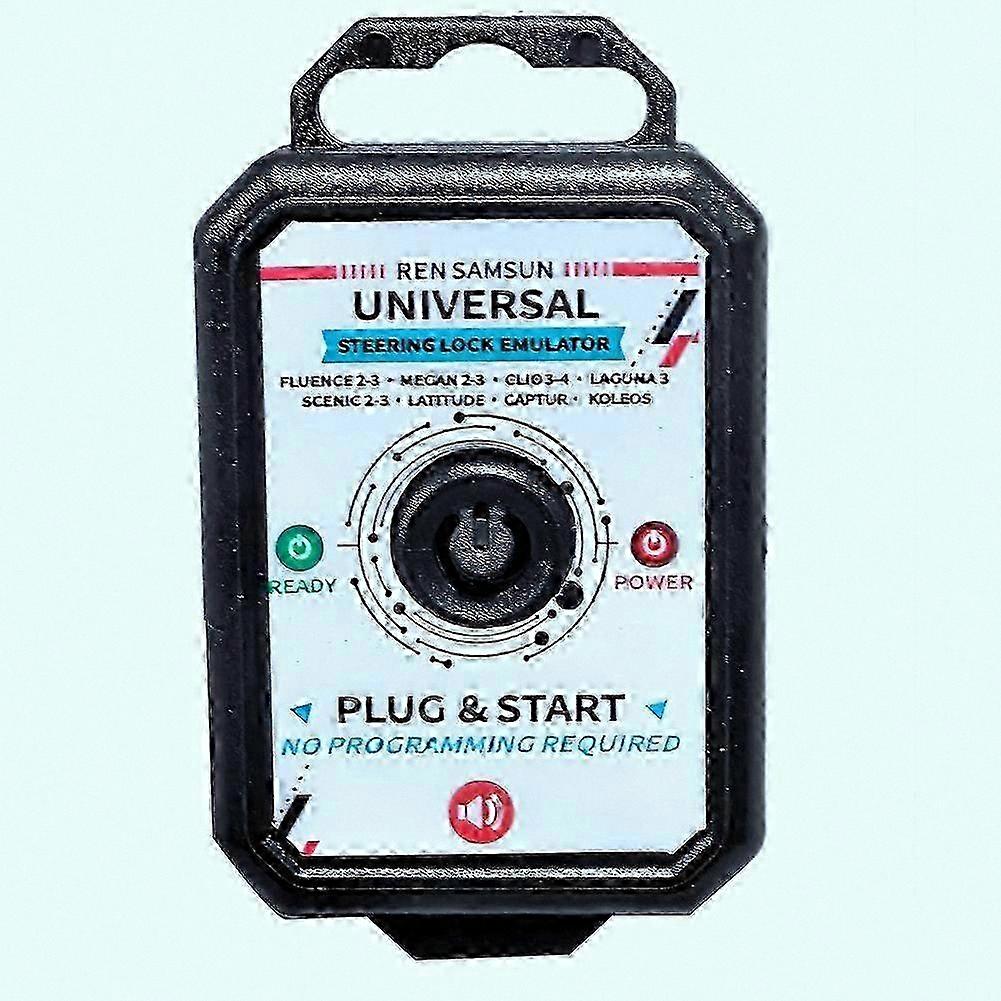Universal Steering Lock Emulator with Sound for Plug-and-Play Start