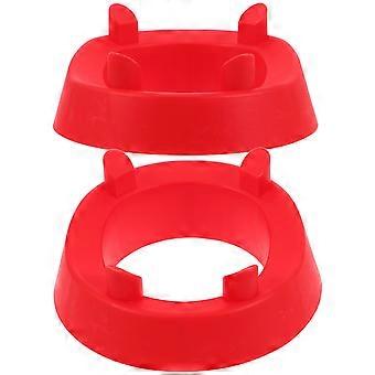 2 Pcs Football Kicking Tee For Practice Ball Holder Tees Footballs Kicking Block Accessories For Adults Red