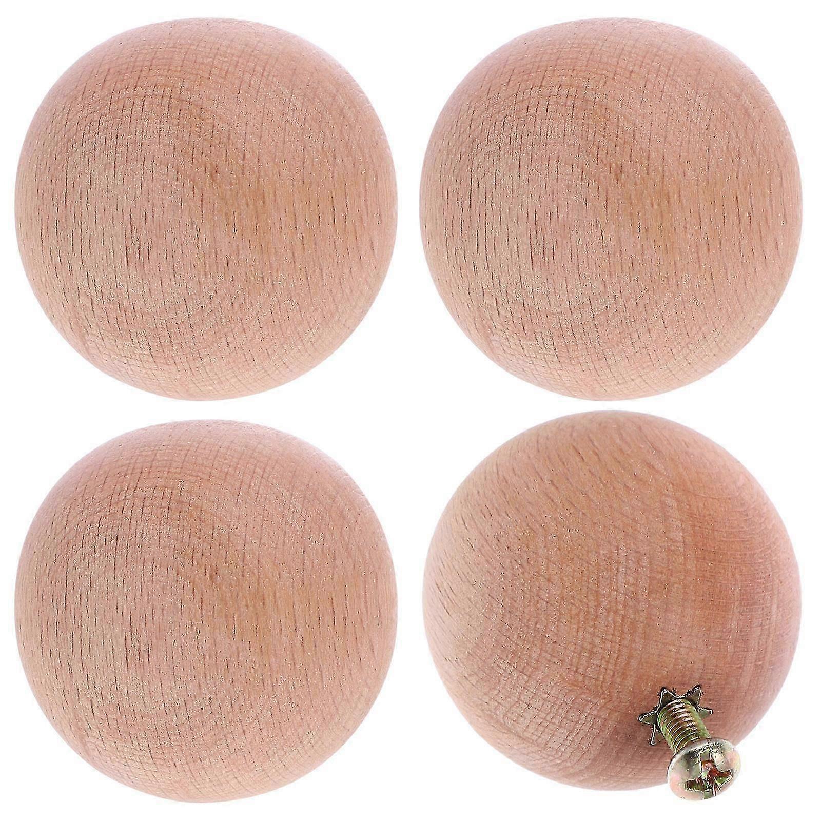 Wooden Ball Drawer Knobs for Craft Use Featuring 20Pcs Cabinet Knobs