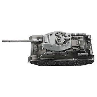 Diecast Tank Model: Detailed 7 Inch Metal Panzer Sculpture - Realistic Military Vehicle Collectible for Display Cases Shelf Decor Office Desk Ornament
