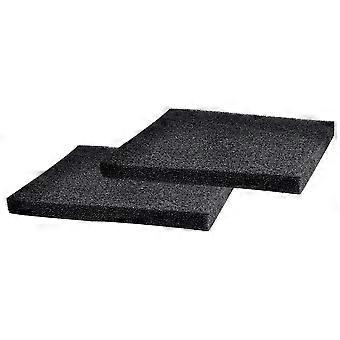 Éponge filtrante pour aquarium, lot de 2 éponges noires épaisses pour le nettoyage des aquariums.