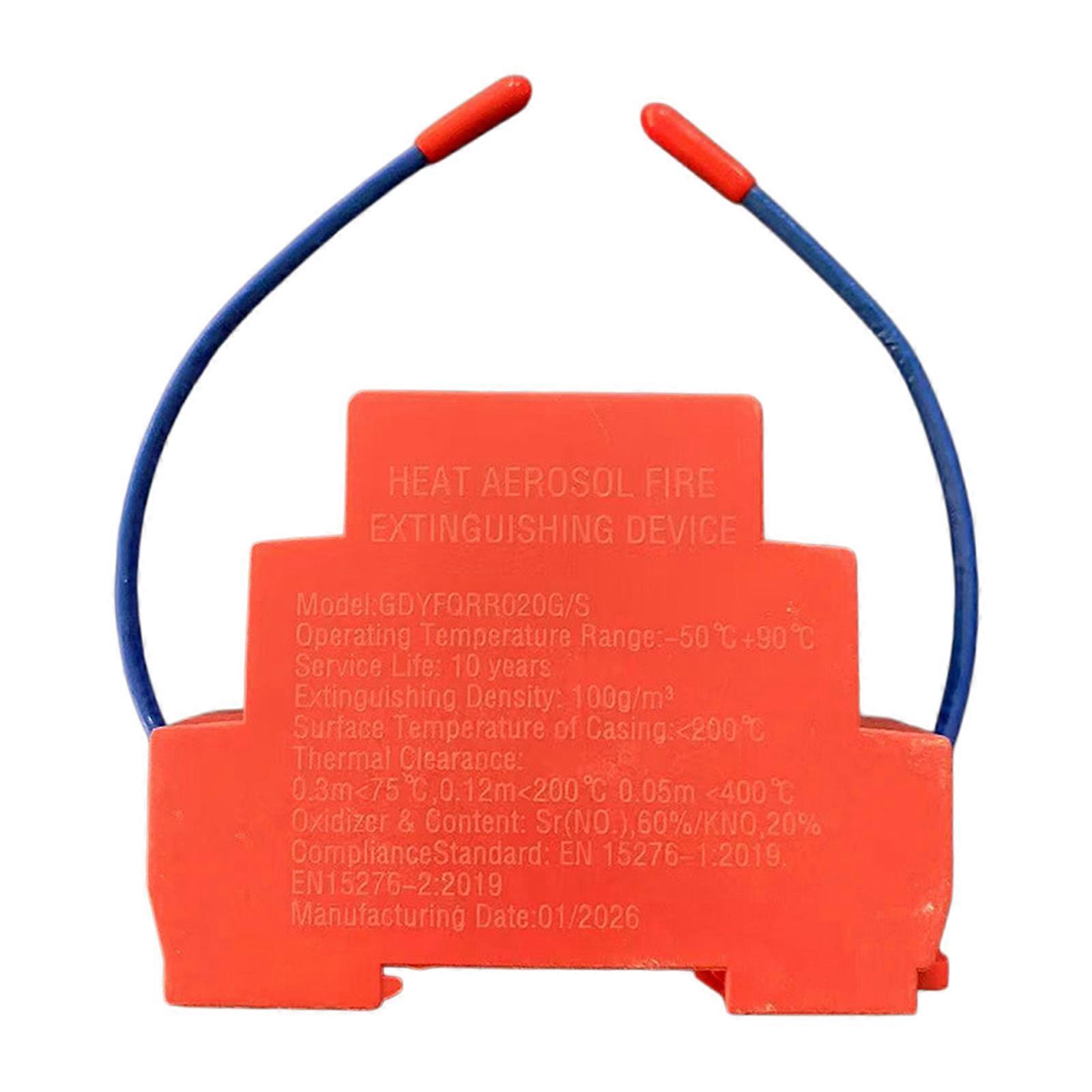 Fast Acting Vehicle Fire Extinguishing System Aerosol Fire Suppressor Activates At 170℃ & Covers 0.1 Cubic Meter Space Multicolor