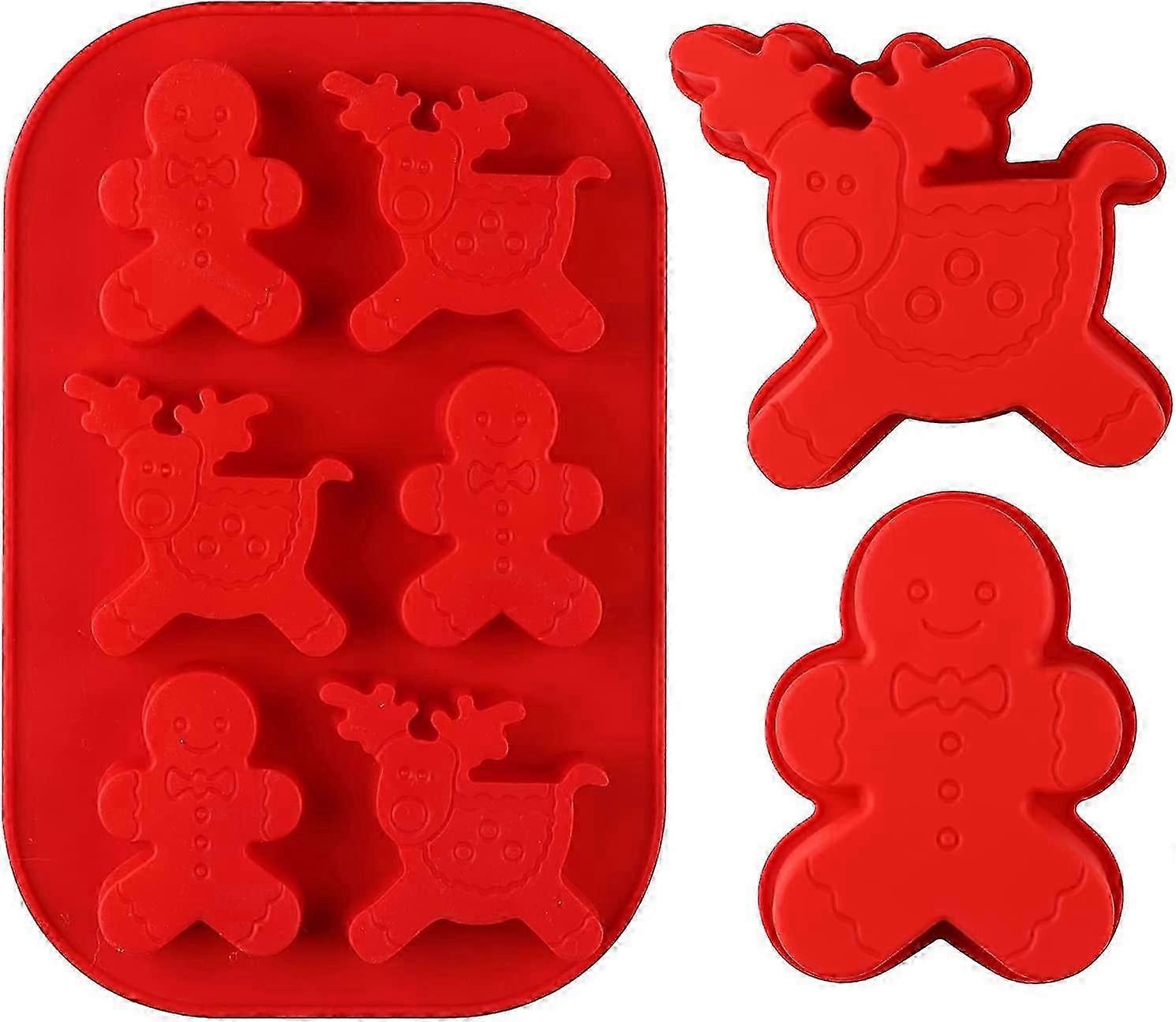 3 Pack Christmas Silicone Molds