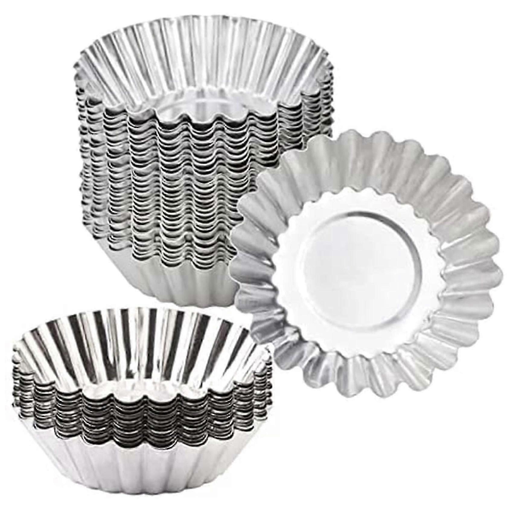Egg terteformer, for baking, aluminium miniform for terter, mini kaker