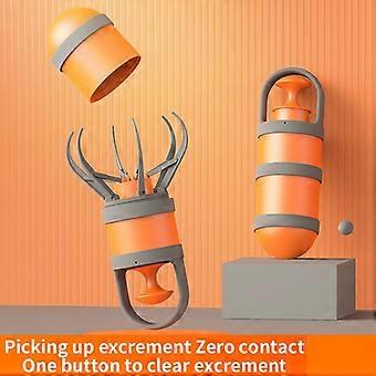 Portable Dog Poop Scooper - Easy, Hygienic & Durable Pet Waste Management with Fun Cartoon Design