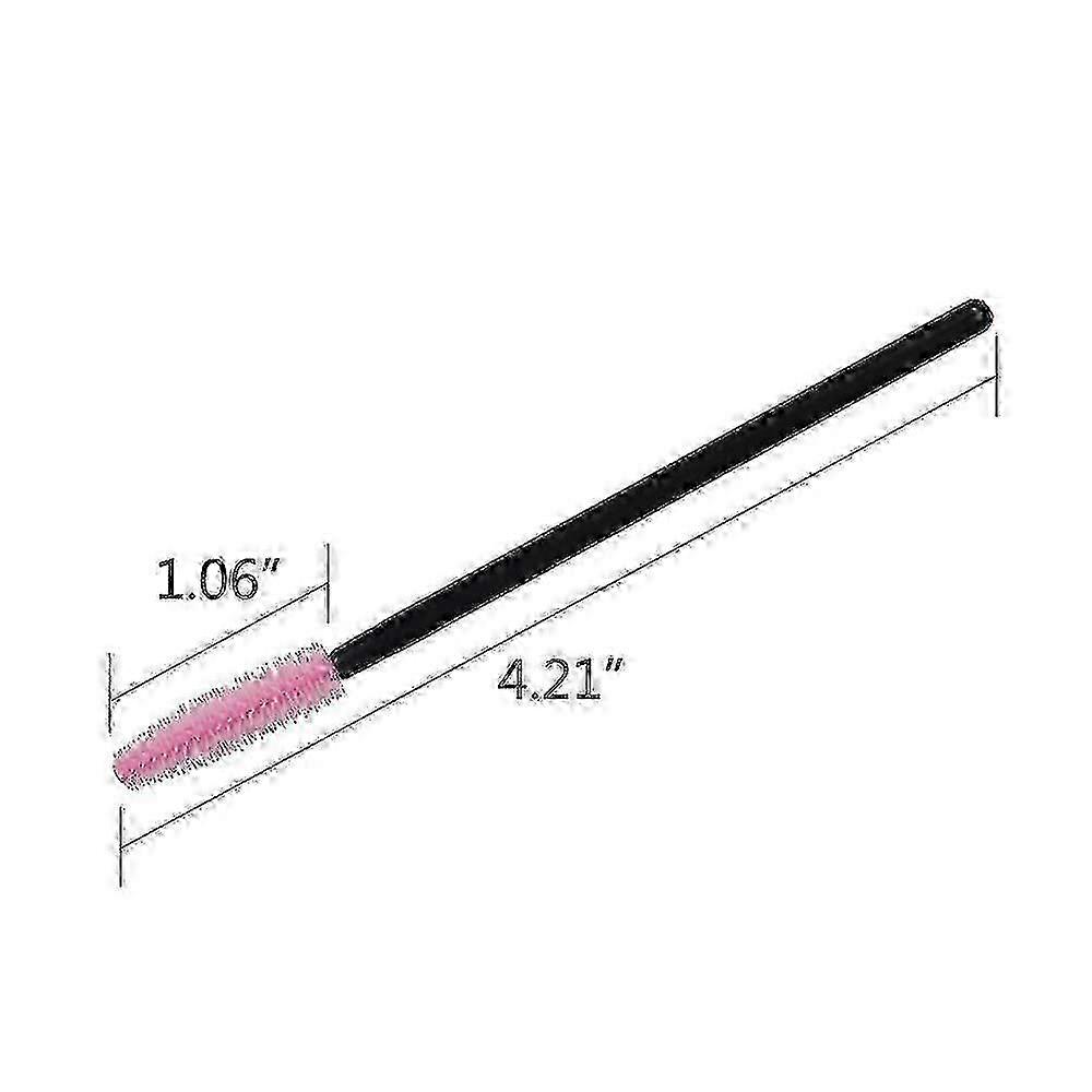 100 Pieces Disposable Silicone Mascara Applicator Brush Makeup Tool (B)