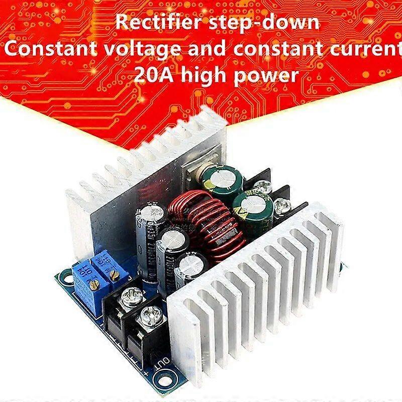 300W 20A DC-DC Buck Converter Step Down Module Constant Current LED Driver Power Step Down Voltage Module Electrolytic Capacitor