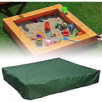 Sandkastenabdeckung 150x150 cm Wasserdichte Abdeckung UV-Schutz 70% Schutz für Oxford Sandkasten mit Kordelzug, grün (150x150 cm)