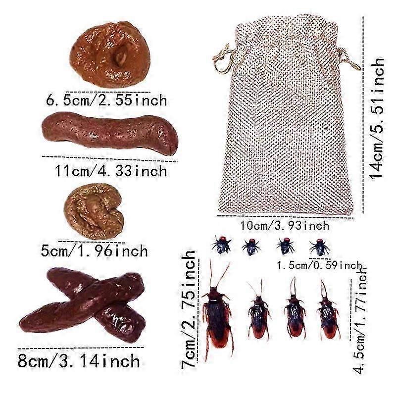 Halloween Fly and Cockroach Feces Prank Props