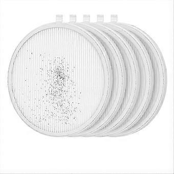 Pack of 5 reusable filters for nail dust collectors, compatible with MelodySusie HPro/SProR nail dust collectors