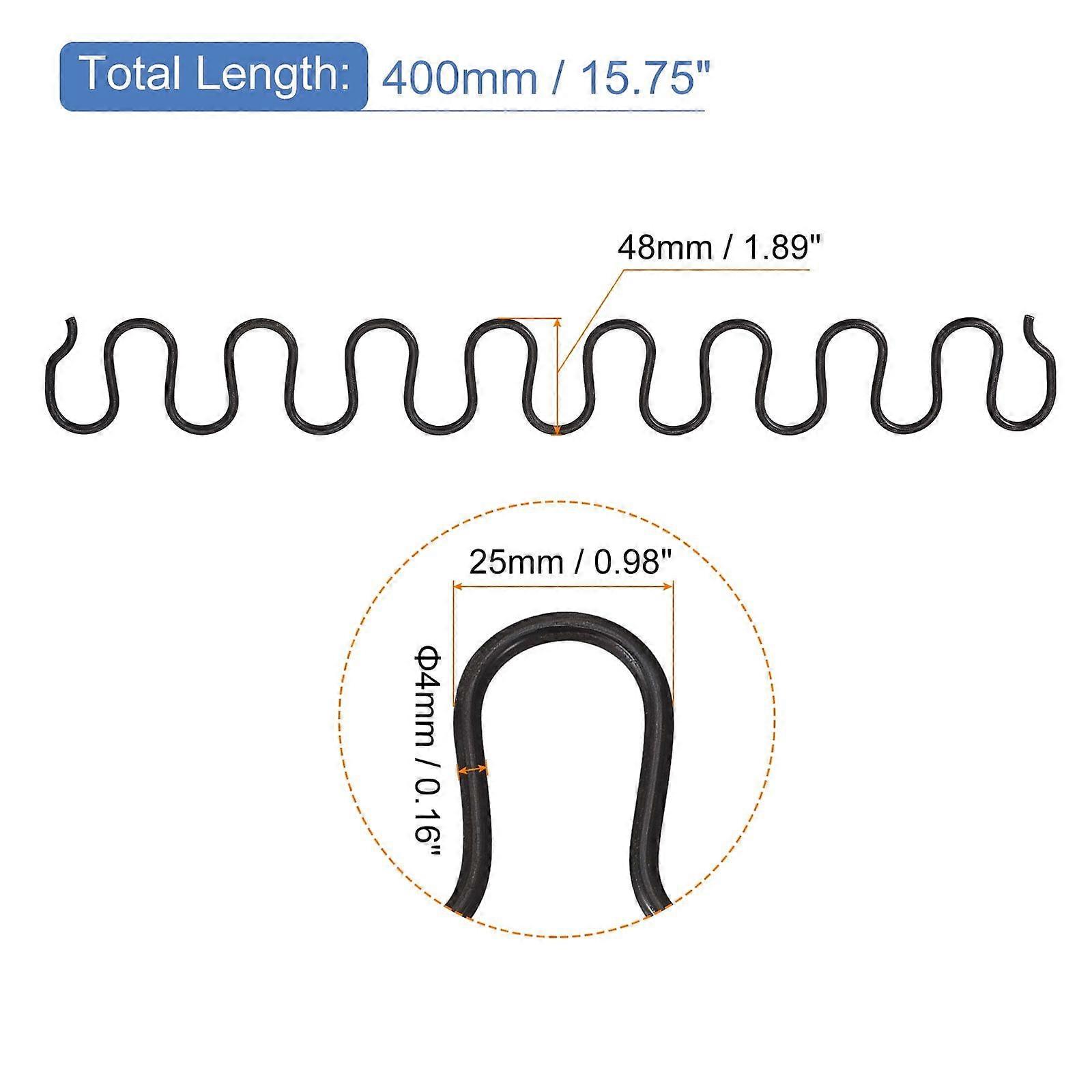 4Pack15.7"FlatSofaSpringReplacementKitforFurnitureCouchRepair,Black