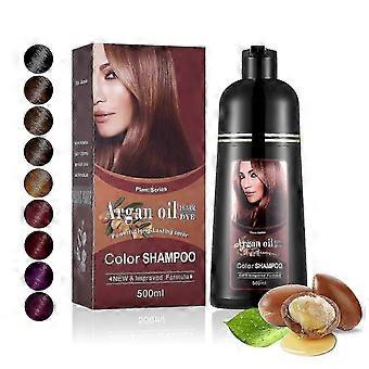 2026 Argan Oil Hair Dye Color Shampoo 500ml,3 In 1 Hair Dye Shampoo, Easy To Use,instant Fast Acting Long Lasting